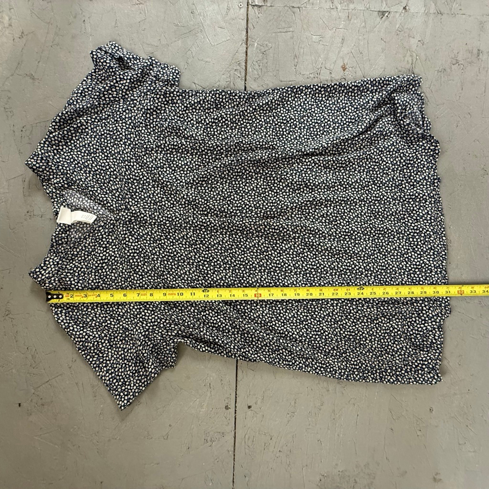 Women's H&M Black & White Floral Short Sleeve Dress Size 10 - Picture 6 of 6